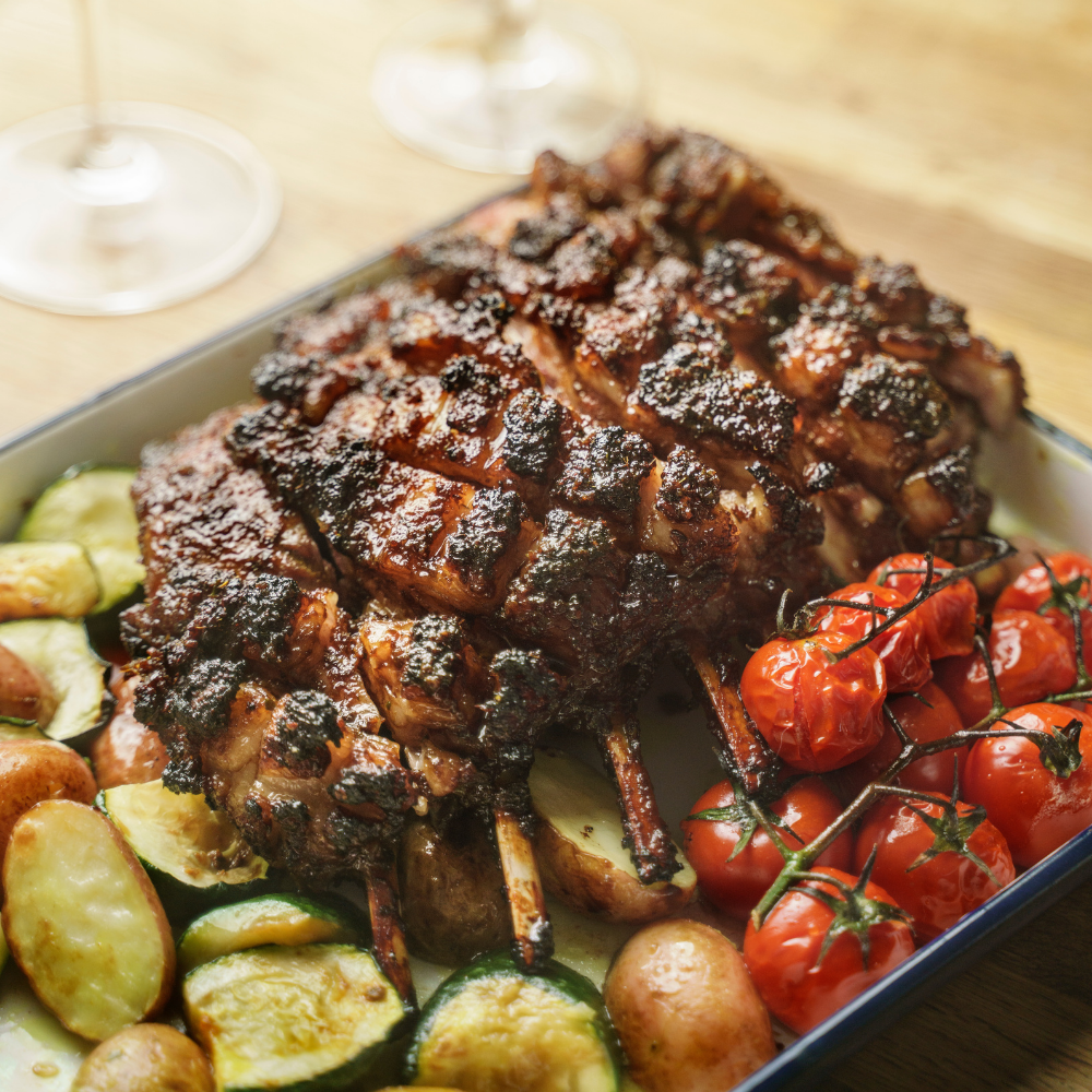 Asian Spiced Roasted Lamb Rack